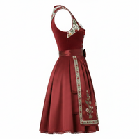 Fabricant de robes Dirndl traditionnelles allemandes sur mesure, vente en gros, dentelle brodée, respirant, costume bavarois pour l'Oktoberfest, velours
