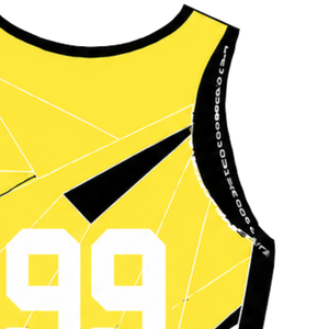 Yellow Black and White Rowing Champ Suit <b>Mens</b> Sleeveless Competition Uniform Performance Racing Singlet Custom Wholesale Team - Product Image 5