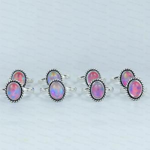 En gros, Bagues torsadées minimalistes faites à la main, style bohème, en laiton, serties de strass en cristal et de pierres créées en laboratoire, avec serti clos chrétien vintage - Product Image 6