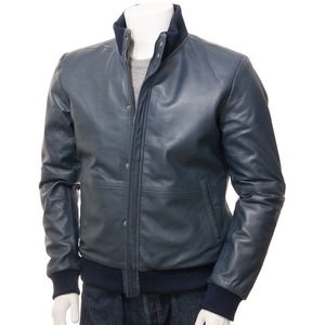 Veste d'hiver classique en cuir pour homme, en cuir d'agneau véritable, vêtement d'extérieur élégant, marron, en cuir de vache - Product Image 3