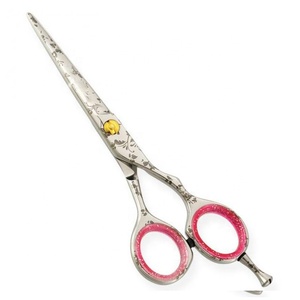 Professional Adjustable Stainless Steel Straight <b>Blade</b> Hair Shears Finger Rest Super Cut Sharp for Beauty Salons Paper Cutting - Product Image 2