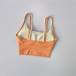 Sujetador deportivo para mujer, de verano, con absorción de impactos, doble tirante, tipo chaleco de yoga, de secado rápido, antideslizante, moldeador, para fitness - Product Image 4