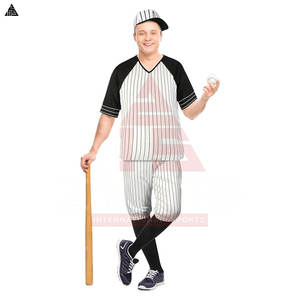 เสื้อเบสบอลผู้ชายดีไซน์ใหม่ทันสมัย ผลิตจากโพลีเอสเตอร์ 100% รับออกแบบชุดยูนิฟอร์มเบสบอลตามสั่ง มีจำหน่ายแล้ว - Product Image 4