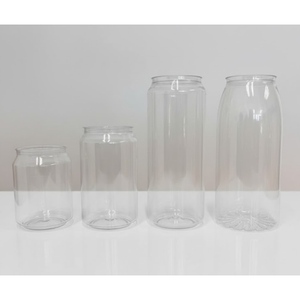 Gobelets en plastique PET transparent de qualité alimentaire, 500 ml, 330 ml, 250 ml, fabrication directe en usine au Vietnam, OEM, logo personnalisé, pour bubble tea et boissons froides. - Product Image 1