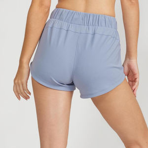 Shorts en jean extensible mi-long pour femme, respirants, séchage rapide, sportswear d'été, sexy, randonnée, grandes tailles, avec logo - Product Image 4