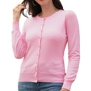 Nuevo Cárdigan Oversize de Mujer con Cuello V, Manga Larga, Transpirable, de Algodón/Lana, Estilo Vintage Casual de Invierno, con Bordado Urbano Personalizado en Relieve - Product Image 2