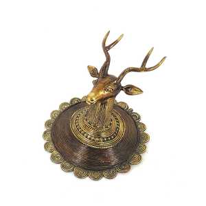 Decoración de Pared con Cabeza de Ciervo, Placa Decorativa, Adorno Colgante de Cabeza de Animal, Estilo Rústico, Decoración para el Hogar, Sala de Estar u Oficina - Product Image 3