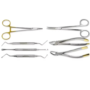 Kit de Instrumentos Quirúrgicos Dentales Manuales de Acero Inoxidable Alemán de Primera Calidad, 17 Piezas, Certificado CE ISO - Product Image 5
