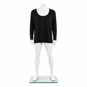 MEGA MAPLE 220g Tejido sin Etiquetas, Disponible para OEM/ODM Camiseta Básica Coreana de Manga Larga con Cuello Redondo y Ajuste Delgado para Mujer - Product Image 2