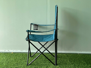Portable léger en acier inoxydable chaise de jardin Design moderne en plein air pliant Camping chaise porte-gobelet accoudoir pour la plage - Product Image 3