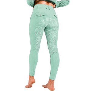Leggings d'équitation pour femmes Mint, taille haute, extensibles, avec grip en silicone et assise intégrale, pour l'entraînement et le sport - Product Image 2