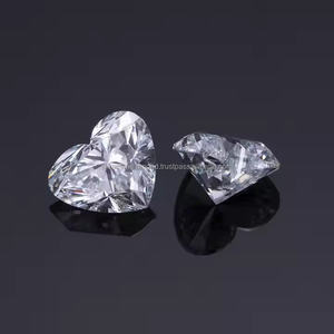 Venta al por mayor de joyería fina de corte de corazón DEF VS-Si laboratorio blanco cultivado sintético laboratorio creado CVD HPHT anillo de compromiso diamantes sueltos - Product Image 2