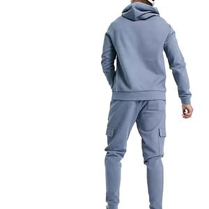 ชุดวอร์มลำลองแบบยูนิเซ็กซ์ ผ้าฟลีซหนา 350 กรัม พิมพ์ลายโลโก้ด้วยเทคนิคสกรีนโฟม เสื้อฮู้ดดี้และกางเกงขายาวทรงโอเวอร์ไซส์ - Product Image 4