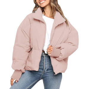 New Design Winter Warm Women's <b>Sheep</b> <b>Skin</b> & Cotton Filled Reversible Windproof Puffer <b>Jacket</b> 2026 New Arrival Low MOQ - Product Image 1