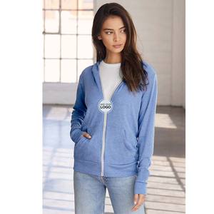 เสื้อฮู้ดน้ำหนักเบา ผ้าฝ้าย 52% โพลีเอสเตอร์ 48% ผ้าเฟรนช์เทอร์รี่ มีซิป สำหรับผู้ชาย - Product Image 1