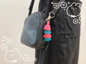 Handmade 4 Layer Multi Color Macrame Keychain Cotton Rope Layered Design <b>Bag</b> Charm <b>Key</b> Holder Modern Style From India - Product Image 3