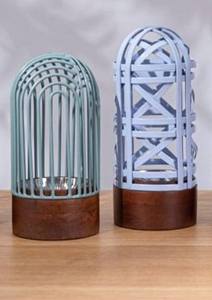 En gros, Brûleur de Bakhoor saoudien type Mabkhara en forme de dôme avec cage métallique, base en bois de manguier, couleur pastel, pour Majlis, Oud, Dakhoon et encens - Product Image 2