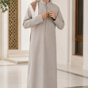 Proveedor de Thobes Personalizados, Túnica Árabe Tradicional, Tela Cómoda para Marcas de Moda y Pedidos al por Mayor - Product Image 1