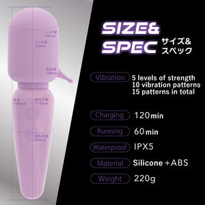 Pindenmini IPX5 Vibromasseur étanche de haute qualité pour femmes Réglage à 5 niveaux avec une grande valeur - Product Image 6