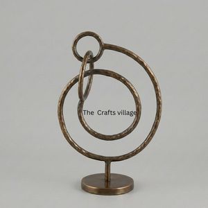 Elegant <b>Decorative</b> Showpiece Metal Sculpture Modern Art Figurine Living Room Office <b>Table</b> <b>Decor</b> Stylish Home Accent Piece - Product Image 6