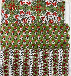 Tela de Algodón Hecha a Mano al por Mayor, Tela Estampada a Mano Sanganeri de Jaipur, Material en Bruto para Confección de Vestidos - Product Image 3