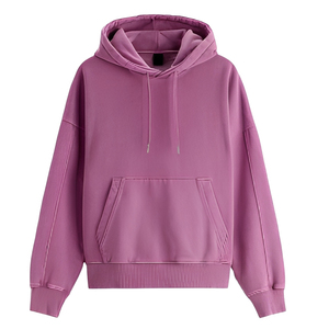 Sweat-shirts pour hommes personnalisés avec logo, de haute qualité, en molleton 100% coton, teinture unie, 350g, épaules tombantes, coupe ample, écologiques - Product Image 6