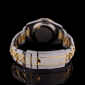 Reloj de Moda de Calidad Superior con Diseño Personalizado, Estilo Hip Hop, con Diamantes Cultivados en Laboratorio, Movimiento de Cuarzo, Gemas y Piedras para Hombre - Product Image 3