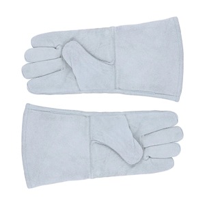 1Pair Heat Resistant Cowhide <b>Gloves</b> High Durability Breathable Welding <b>Gloves</b> for Outdoor Camping Cold Weather - Product Image 6