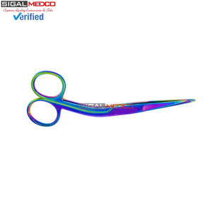 Ensemble de ciseaux à pansements, lot de 2, 4,5 pouces et 5,5 pouces, multicolores, revêtement en titane, ciseaux manuels certifiés CE, ciseaux médicaux pour traumatismes, EMT, paramédicaux - Product Image 5