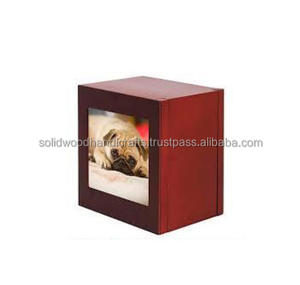 Urne en bois pour cendres d'animaux de compagnie, urnes funéraires en bois pour cendres de chat et de chien, urnes en bois de rose à bas prix - Product Image 4