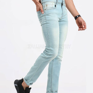 Pantalon en jean léger et confortable en coton avec coutures durables et poche classique pour les activités quotidiennes - Product Image 3
