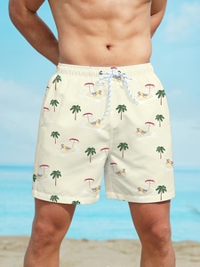 Comfort Fit <b>Men</b> Swimming Beach Shorts Breathable Quick Dry Summer <b>Trunks</b> With Elastic Waist Casual Poolside - Product Image 3