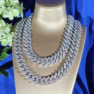 Cadena Cubana de Plata 925 con Moissanita, Estilo Hip Hop, para Hombre y Mujer, de Exportación India, Disponible en la Mejor Calidad del Mercado - Product Image 6