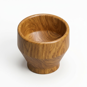 Taza de Té de Madera de Teca para Batir Matcha, Material de Madera Sostenible, Seguro para Alimentos, Sin Pintura ni Barniz, Halal, Personalizable para Cocina - Product Image 1