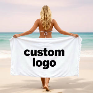 Toalla de Playa de Algodón de Color Sólido, Rectangular, de Secado Rápido, Estilo Moderno, para Adultos, para Todas las Estaciones - Product Image 3