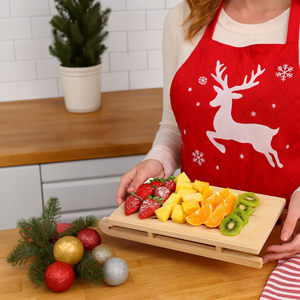 Premium Bamboo <b>Serving</b> <b>Tray</b>, Natuaral Christmas <b>Serving</b> Board With Customize Print, Wholesale Christmas Decoration From Vietnam - Product Image 6
