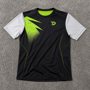 Camiseta personalizada de poliéster para hombre, para club de pádel, ropa deportiva de tenis, camiseta para partidos de deportes de raqueta - Product Image 1