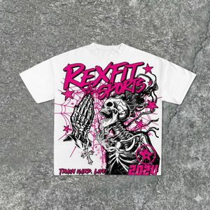 T-shirt homme noir à imprimé graphique, 100% coton de haute qualité, coupe ample, impression DTG, style cropped et boxy. - Product Image 1