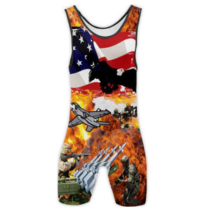 Maillot de lutte sublimé respirant et écologique pour homme, coupe ajustée, séchage rapide, style débardeur, toutes saisons - Product Image 2