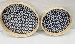 Cesta de Mimbre de Ratán Tejida a Mano de Primera Calidad con Asas, Cesta de Almacenamiento de Frutas, Verduras y Pan para Cocina, Bandeja para Alimentos - Product Image 4