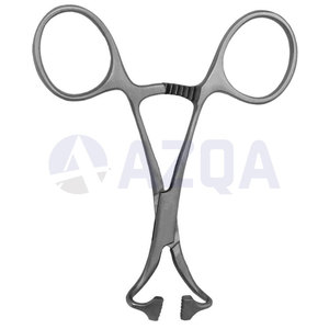 Pinzas Lorna de Acero Inoxidable de 5 Pulgadas con Dientes Cónicos No Perforantes para Sujeción de Paños Quirúrgicos - Product Image 2