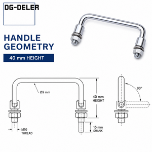 DG-DELER LS522 Steel Modern Concealed Furniture Handle for Home Office &amp; Marine Cabinets-Easy Installation - Product Image 2