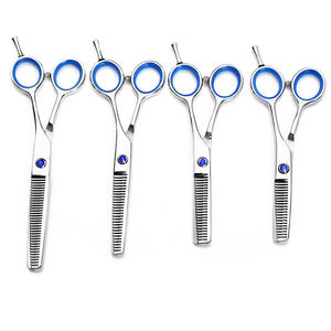 Juego de 11 Tijeras de Peluquería Profesionales de Acero Inoxidable para Diestros, Kit de Barbería para Uso Doméstico con Tijeras de Entresacar - Product Image 5