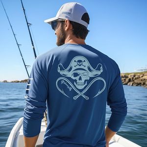Camisetas de Pesca para Hombre, Manga Larga, Protección Solar UPF 50+, Camiseta Deportiva - Product Image 4