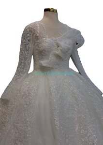 Perfect Collection Cashmere Modern Floral Machine Made Wedding Dress/Bridal Gown - Product Image 2