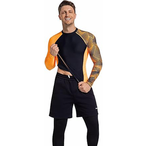 ADOREISM Camiseta de Compresión Unisex de Manga Corta con Protección Solar UPF 50+, Transpirable, de Secado Rápido y Antibacteriana - Product Image 2