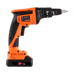Kit de Atornillador para Paneles de Yeso de 20V Máx., 4200 RPM, Inalámbrico, Sin Escobillas, con 2 Baterías, Cargador y Clip para Cinturón, para Personalización DIY ODM - Product Image 6