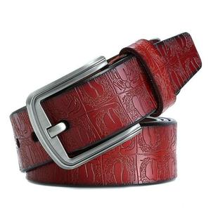 Ceinture en cuir véritable style antique pour homme – Accessoires de haute qualité à vendre – Ceintures équestres style campagnard – Cadeaux pour hommes - Product Image 3