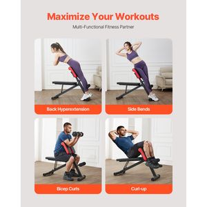 Panca Pesi Regolabile e Pieghevole 3-in-1 Multifunzione da 150 kg - Rack per Allenamento Completo del Corpo e Sedia Romana per Casa - Product Image 2
