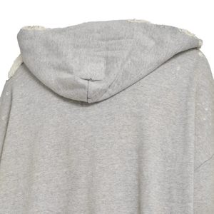 Sudadera con Capucha Extra Grande Personalizada con Bolsillo Delantero, 100% Algodón, Unisex, Estilo Urbano Desgastado, Manga Regular, Color Gris Lavado - Product Image 6